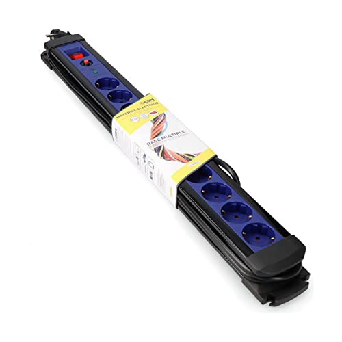 EDM 41821 Base Multiple 10 Tomas con Protector+Interruptor Multicolor 3