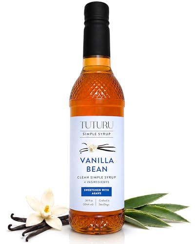 Vanilla Bean Agave Simple Syrup for Coffee & Cocktails -
