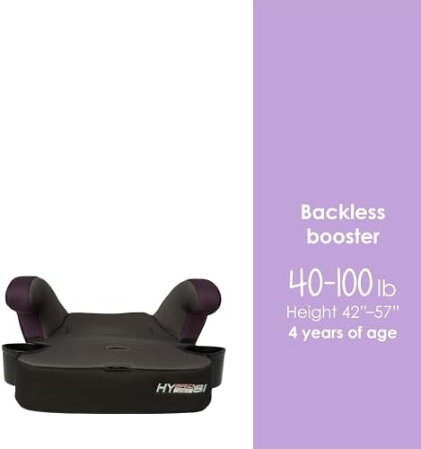 Baby Trend Hybrid SI 3-in-1 Combination Booster Seat, Dash Orchid – Side-Impact Protection, 3-Stage Growth Design, Adjustable Headrest, Cushioned Comfort — view 5