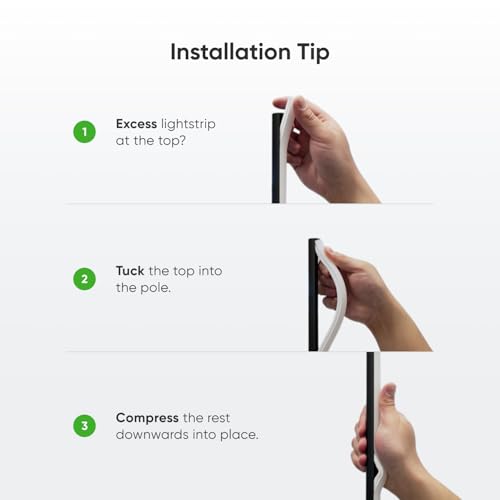 Nanoleaf Matter Smart Floor Lamp, LED Standing Lamps Work with Alexa, Music Sync Corner Lamp,16 Million Colors, 1700lm RGBTW Floor Lamp with Voice Control for Living Room, Ambient Lighting, Black