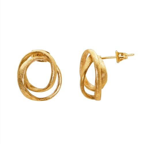 Heideman Ohrringe Damen aus Edelstahl gold farbend Ohrstecker hängend für Frauen