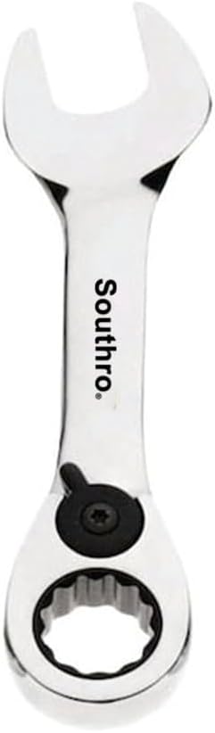 SOUTHRO Combo Ratchet Wrench, Stubby, 19mm, Mfr: 1219MRCS-A