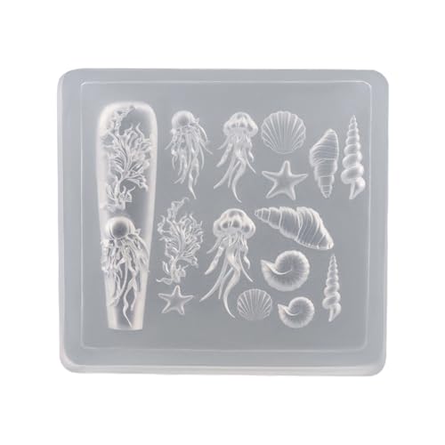 Molde de silicona para uñas, herramienta de entrenamiento de manicura, suministros de manicura profesional, perfecto para varias ocasiones, resina epoxi, moldes para tallar uñas