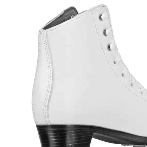 Lake Placid Cascade Girl's Figure Ice Skates White Size 2