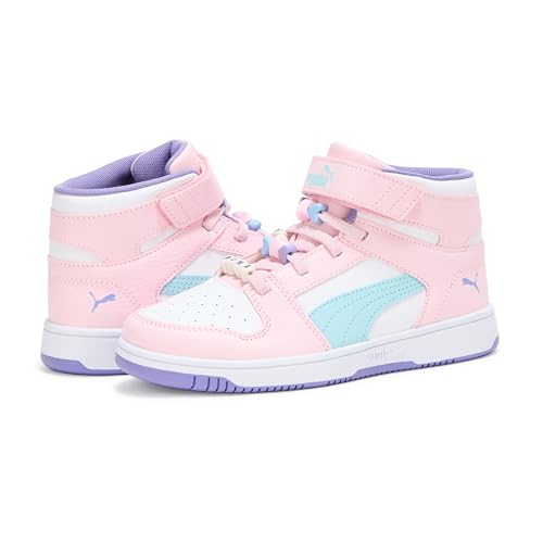 PUMA Unisex-Child Rebound Layup Mid Hook and Loop Shoes Sneaker3