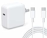 Kiolafy 30W USB C Power Adapter, Compatible with MacBook Air 2018Late 13' iPad Pro/Air 4th and iPhone 13/12 Pro Max, Works with PD 30W 29W 25W 20W Included USB C to C Charge Cable(6.6ft/2m)