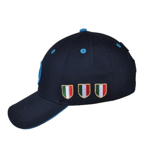 Enzo Castellano SSC NAPOLI Casquette de Baseball, Produit Officiel, Bleu, Taille Unique – vue 3