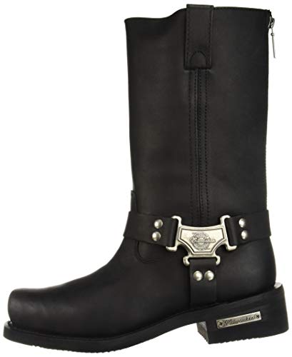 Milwaukee Motorcycle Clothing Company Classic Harness Leather Men's Motorcycle Boots (Black, Size 10.5D) #TOP4
