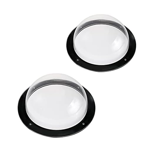 Patioer 2 Pack Dog Fence Window,12.4 Inch Acrylic Dome Clear Dome Pet Window Bubble Window Playground Doggie Fence Window