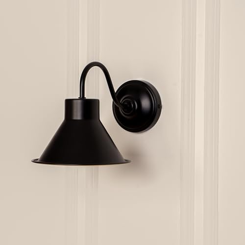 Image of Divine Trends Vintage Industrial Wall Lamp Black Polished for Bedside, Living Room, Restaurants, Cafes & Hotel - Wall Light Pack of 1