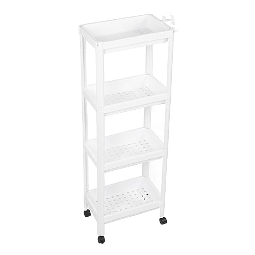 Chariot utilitaire roulant à étagères d'angle étroites pour optimiser le stockage - 2