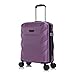 Rocklands® Cabin Suitcase 55x40x20cm Hard Shell TSA Lock, 4 Spinner Wheels, Lightweight Hand Luggage Small Travel Bag, Approved for 100+ Airlines Including Ryanair, EasyJet (Purple, Cabin (20 Inch))