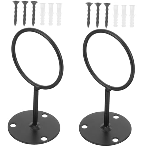 Milisten Baseball Holder Wall Mount Set Ball Storage Rack 14 Pieces Wall Baseball Stand Decorative Metal Display Holder