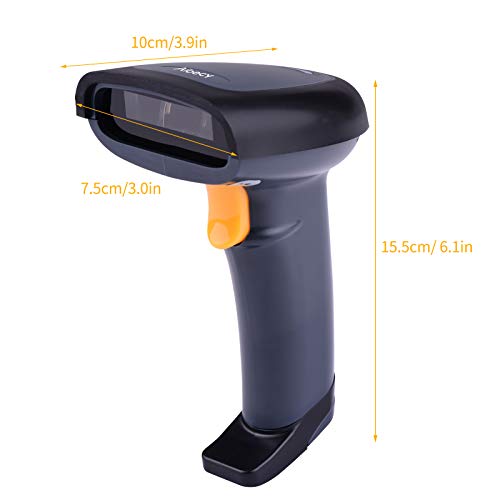 Handheld 1D Barcode Scanner USB Wired Bar Code Reader Manual Trigger/Auto Continuous Scanning Suppor