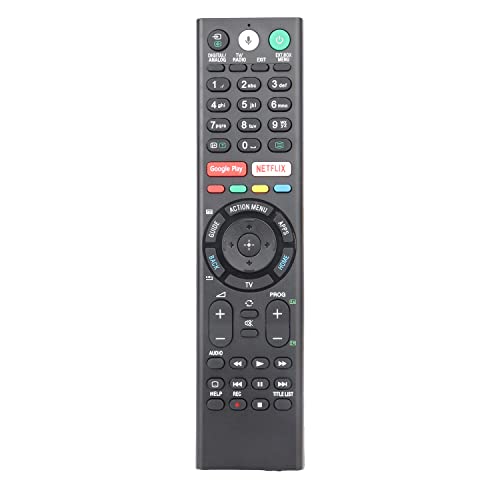 RMF-TX310E Voz Mando a Distancia Compatible con Sony LED LCD TV KD-43XE8088 KD-43XF7596 KD-43XE8396 KD-43XF8096 KD-43XE8077 KD-43XE8004 Reemplazado Controlador con Google Play Netflix Botones