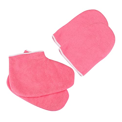 Outanaya Foot Paraffin Therapy Kit Paraffin Wax Mitts Hand Covers Foot Soak Set Wax Socks Perfect for Spa Home