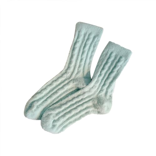 Générique Thick Velvet Winter Sleeping Socks for Women Winter Warm Winter Snow Tire Socks, Bright blue, One Size