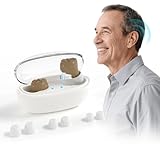 Hearing Aids, Rechargeable In Ear with Smart Noise Cancellation for Clear Sound and Comfortable Fit in Seniors and Individuals with Hearing Loss