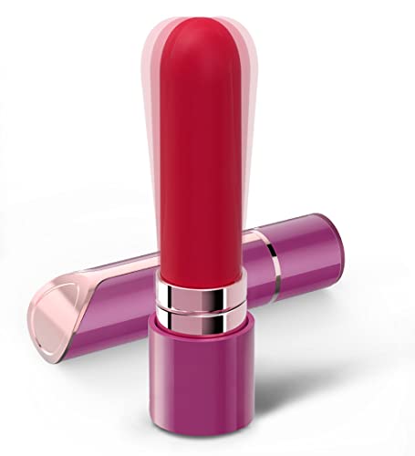 Stark Mini Vibrator Vibratoren für sie G-punkt Stimulation Bullet Lippenstift vibro ei mit 10 Vibrationsmodi Wasserdichter Leise klitoris Stimulator Sexspielzeug für Frauen, Paare (Rot)