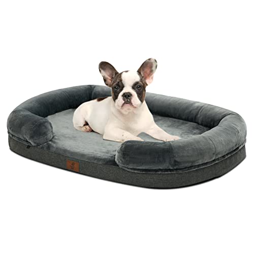 Yiruka Dog Beds For Medium Dogs, Washable Dog Bed With Removable Cover, Orthopedic Dog Bed With Egg-Crate Foam, Waterproof Dog Bed Nonskid Bottom, Pet Bed Medium Dog Bed #TOP17