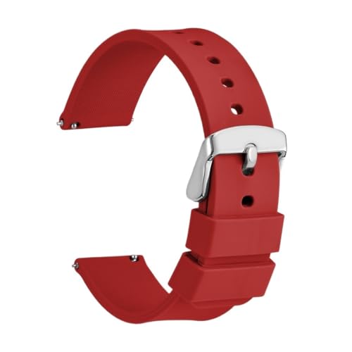 Bracelet de montre silicone bleu 22mm interchangeable pour montre homme et femme