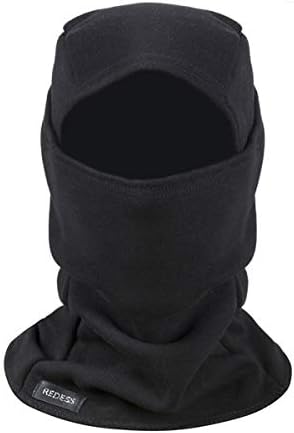 Warm Fleece Balaclava Windproof Ski Mask Cold Weather Face Mask Motorcycle Balaclava Hood Warmer Winter Sports Cap Black