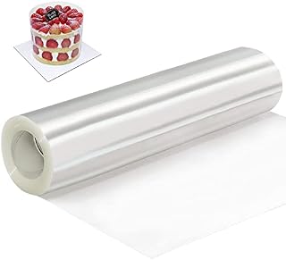 Acetate Cake Collars, 25cm Tall Cake Collar,10 Inch Cear Acetate Roll, Acetate Sheets for Baking Cakes, Chocolate Mousse Cake, Cake Decorating