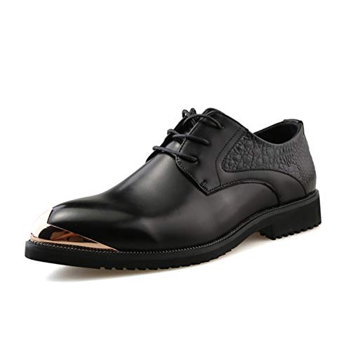 HABILITÉ Oxford for Men Lace UP Derby SHOSTES Tour (Color : Black, Size : 43 EU) Cover