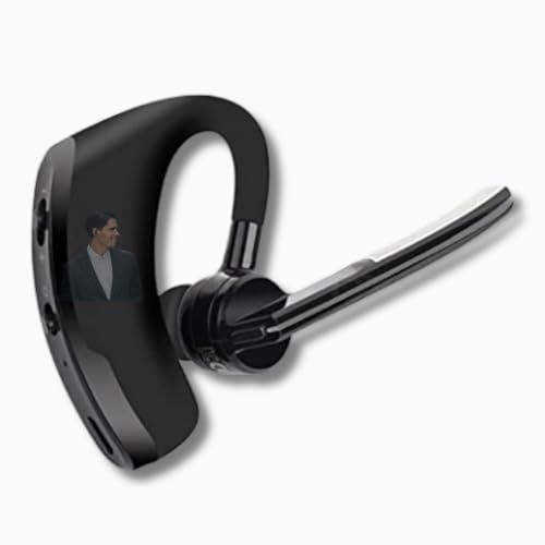 Drumstone 𝟏𝟓 𝐘𝐞𝐚𝐫𝐬 𝐖𝐚𝐫𝐫𝐚𝐧𝐭𝐲 Bluetooth V5.0 Headset with Mic – A1 Series Wireless Earpiece with Noise Cancellation, Smart Sensor, HD Audio, CVC 6.0, for Gym, Sports,Bluetooth Devices