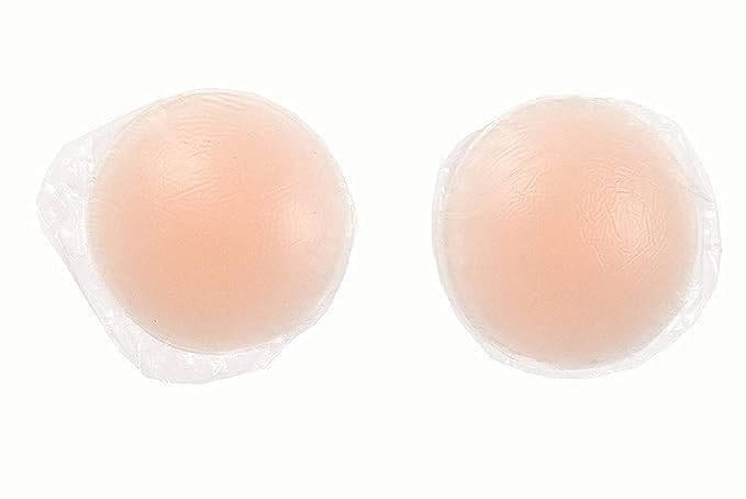 Reusable Silicone Nipple Covers for Women - 12 Pack (6 Pairs) Invisible Adhesive Pasties - Waterproof & Sweatproof Petals for Backless Dresses Beige-image-9