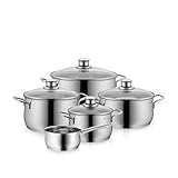 WMF Diadem Plus Topfset Induktion 5-teilig, Kochtopf Set mit Glasdeckel,...