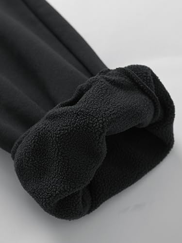 Weintee Women's Plus Size Petite Fleece Pants Sweatpants for Winter4