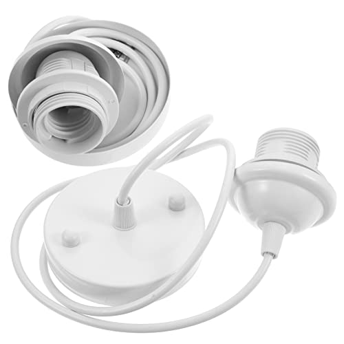 LIFKOME 2pièces Douille à Vis Support De Lampe Câble Canopée Douille Métallique Suspension Pour Plafond