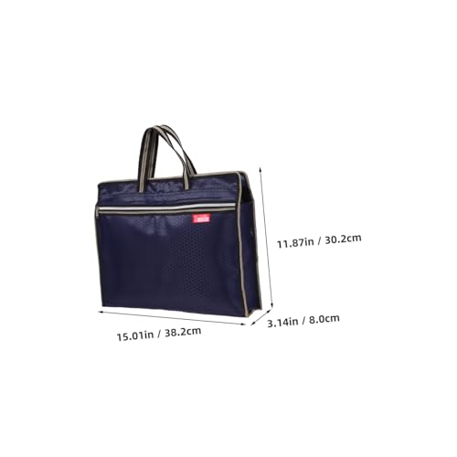 Document Storage Bag Oxford Fabric Large Capacity Women Business Tote Bag Zipper File Folder Carrier2