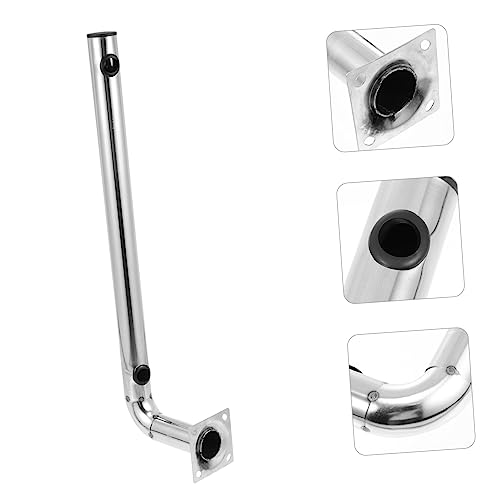 Soporte de antena tipo L NUOBESTY de acero inoxidable con tornillos para poste 4