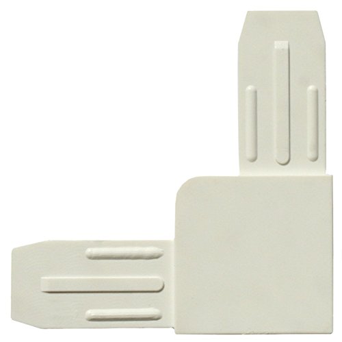 en plastique raccord d'angle en anthracite - Pour systèmes de protection contre les insectes, blanc Cover
