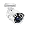 ZOSI 2MP 1080p Security Camera Outdoor Indoor (Hybrid 4-in-1 CVI/TVI/AHD/960H Analog CVBS), Night Vision, Weatherproof Surveillance CCTV Bullet Camera