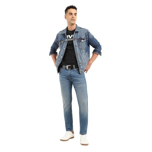 Image of Levi's Men's 512 Mid Rise Fitted Jeans Indigo