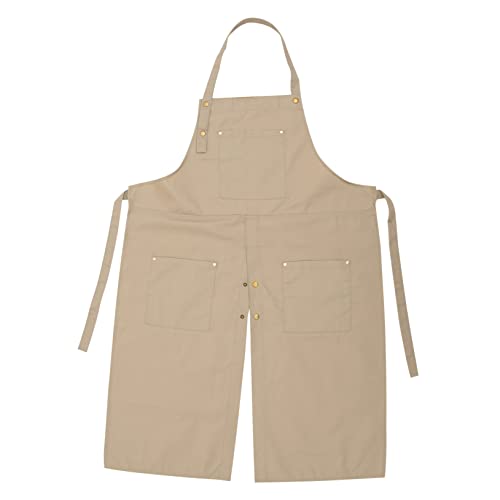 MOBUTOFU Pottery Apron Oil Proof Apron Chef Apron Art Creation Apron Breathable Apron Grill Slips Pocket Apron Women Apron Plus Size Apron Kitchen Apron Work Apron Canvas Apron Paint Apron