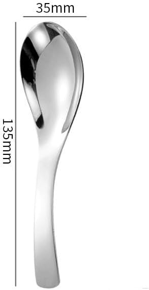 Silverware Flatware Set, 1/4/6/8 Pieces Stainless Steel Thickened Spoons For Hotel Desserts And Soups(8 Pieces)