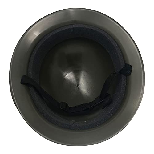 CHAPEAU TRIBE Adult WW2 Ally Military Army Helmet &ndash; Adjustable Strap &ndash; Lightweight Cosplay Helmet &ndash; Universal Size &ndash; Plastic with Elastic Foam Inside &ndash; Olive Green
