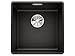 Produktbild BLANCO SUBLINE 400-F | Granitspüle aus SILGRANIT schwarz | Einbauart: Flächenbündig | für 50 cm breite Unterschränke | Großes Beckenvolumen für optimale Nutzung | Reinigungsfreundliche Öberfläche