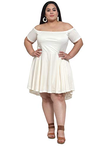 Image of Flambeur Women's Hosiery & Polyester Knee-Length Casual Dress