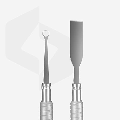 Cuticle Pusher Manicure Straight Flat + Loop Pusher SMART 80/1 Staleks Pro pedicure spatula