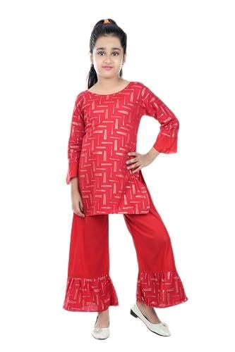 BURBN Girls Party(Festive) Kurta Pant (Green) | Cotton Viscose Rayon Fabric - Review, Price and Buying Guide