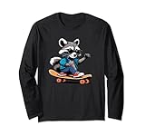 Photo Gallery pattinatore racoon maglia a manica Photo Gallery pattinatore racoon maglia a manica