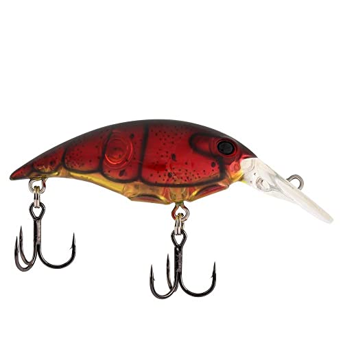 Berkley Money Badger Fishing Lure, Ghost Red Craw, 3/16 oz, 1.5in | 4cm, Hybrid Baitfish-Crayfish Design, Patented FlashDisc Technology, Equipped with Sharp Fusion19 Hooks