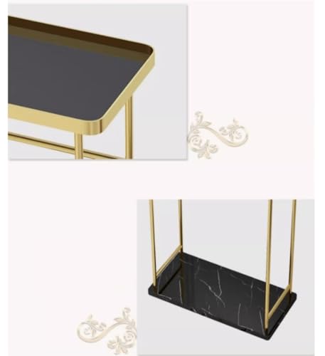 Porte-serviettes de luxe avec base en marbre véritable et finitions en fer forgé
