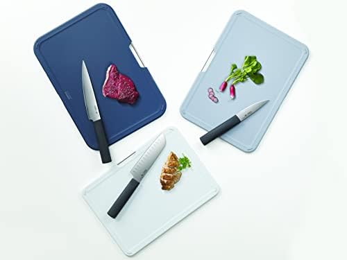 Joseph Joseph 60194 Nest Plus 6-Piece Knife and Chopping Board Set, Plastic , Grey