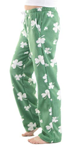 Forever Lazy Women's St. Patrick's Day Shamrock Fleece Pants - Xxl #TOP13
